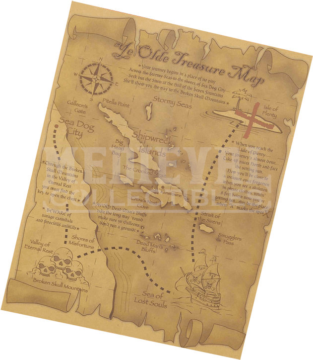 Pirate Costume Treasure Chest Clipart (723x723), Png Download