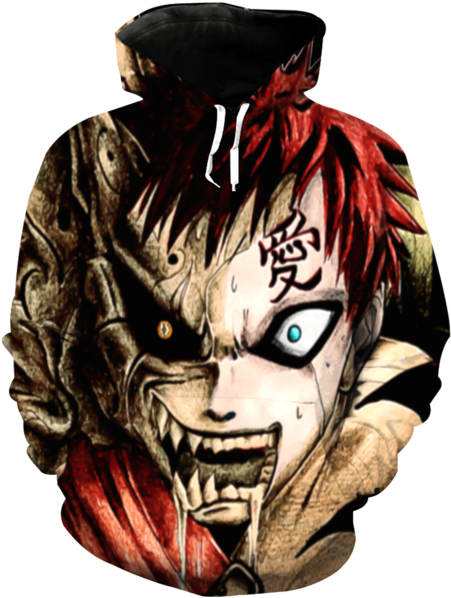 Gaara 3d Hoodie - Gaara Shukaku Clipart (600x600), Png Download