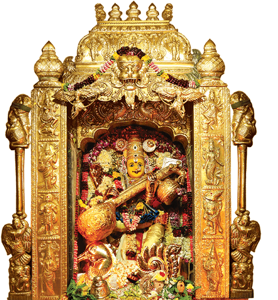 Sree Saraswathi Devi - Vijayawada Kanaka Durga Hd Clipart (600x600), Png Download