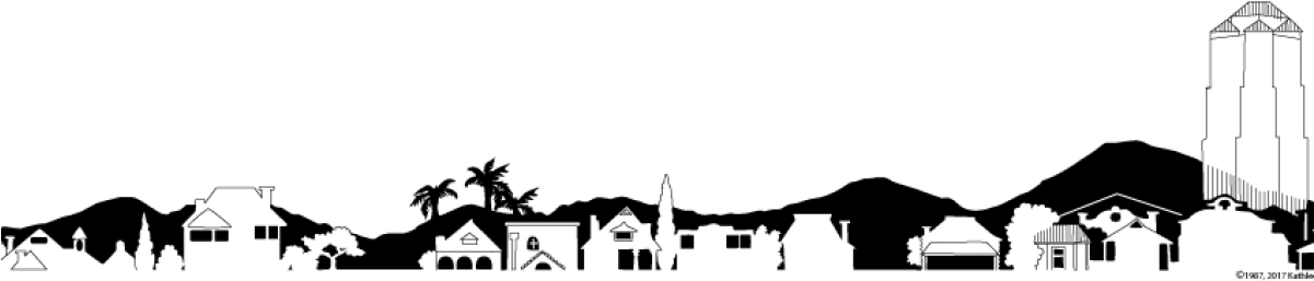 Armory Park Neighborhood Association - Silhouette Clipart (1200x279), Png Download