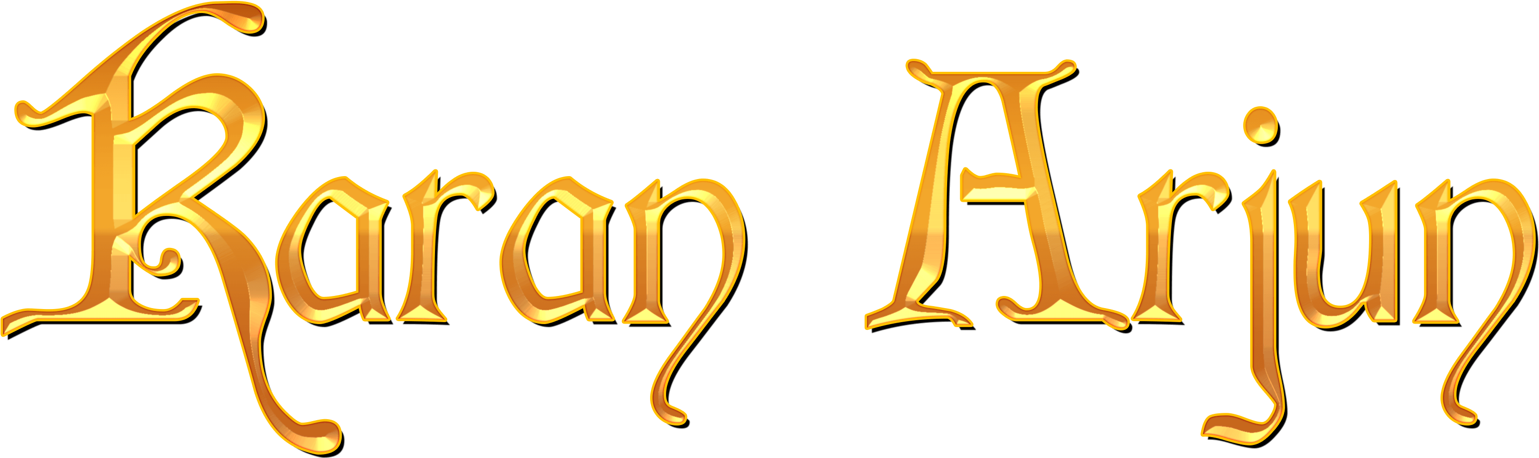 Karan Arjun Png Arjun Logo - Karan Arjun Logo Png Clipart (3468x997), Png Download