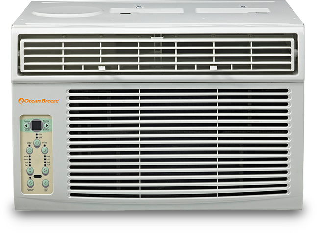 Window Air Conditioner - Ocean Breeze 12000 Btu Air Conditioner Reviews Clipart (647x476), Png Download