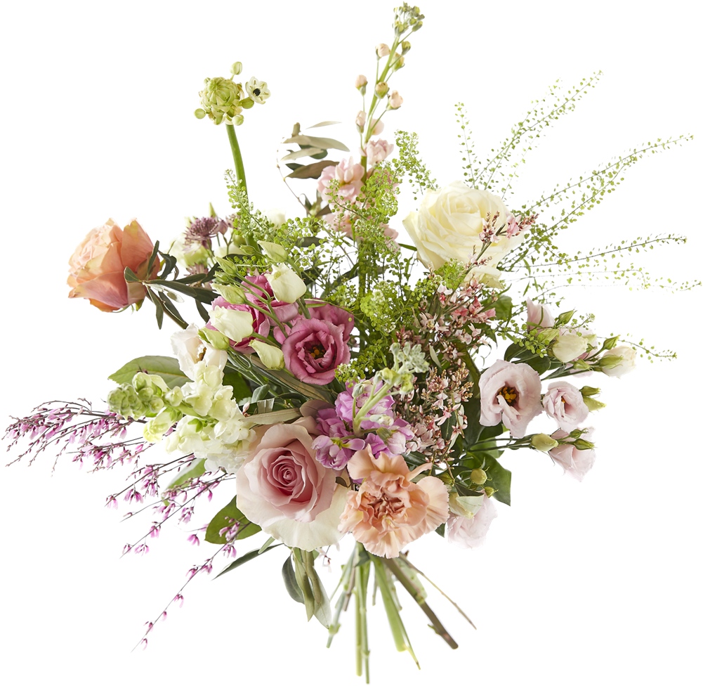 Valentinesday Bouquet Uncondicinal Love - Flower Bouquet Clipart (1001x976), Png Download