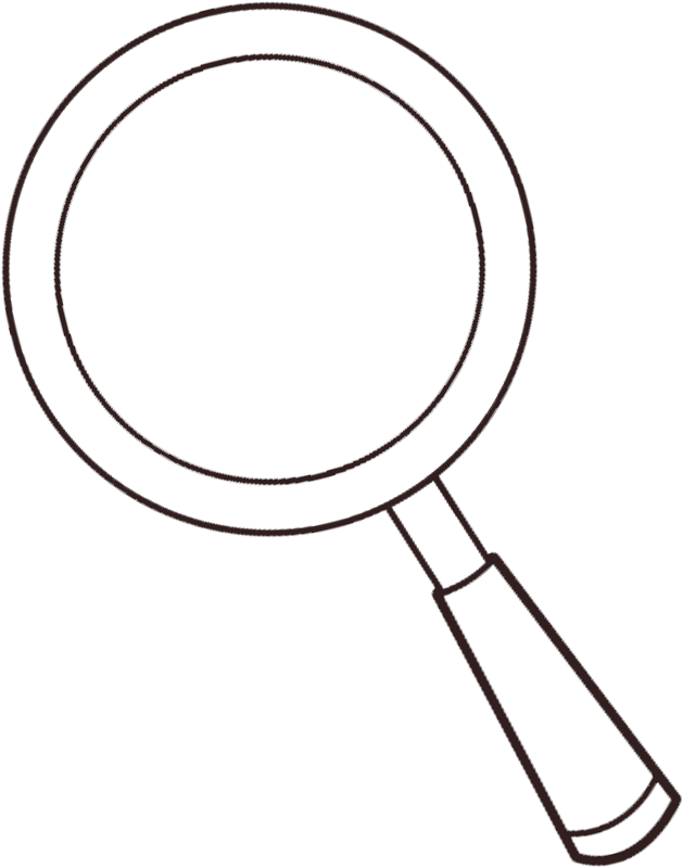 Download - Magnifying Glass Clipart Black And White - Png Download (1022x833), Png Download