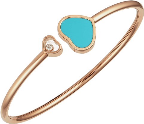 Happy Hearts Bangle - Chopard Bangle Price Clipart (550x1012), Png Download