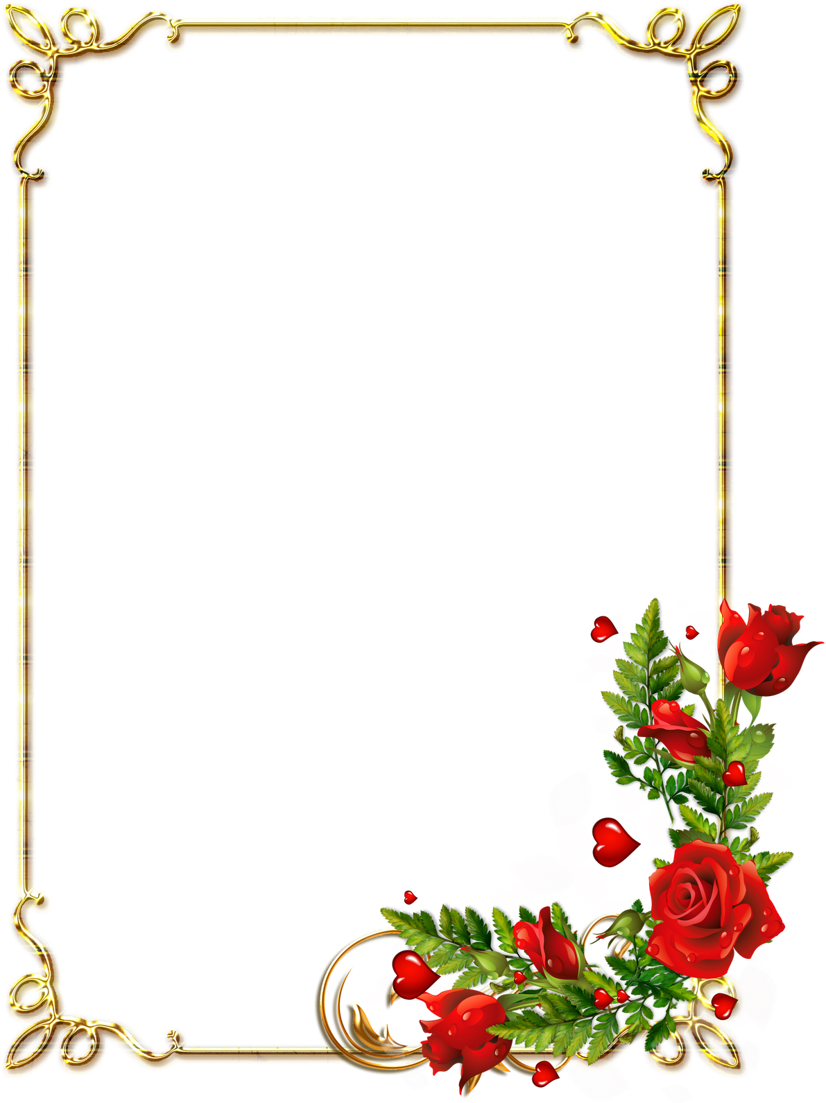 Frames Png, Borders And Frames, Page Borders, Frame - Borders Flowers Design Free Clipart (1600x1600), Png Download