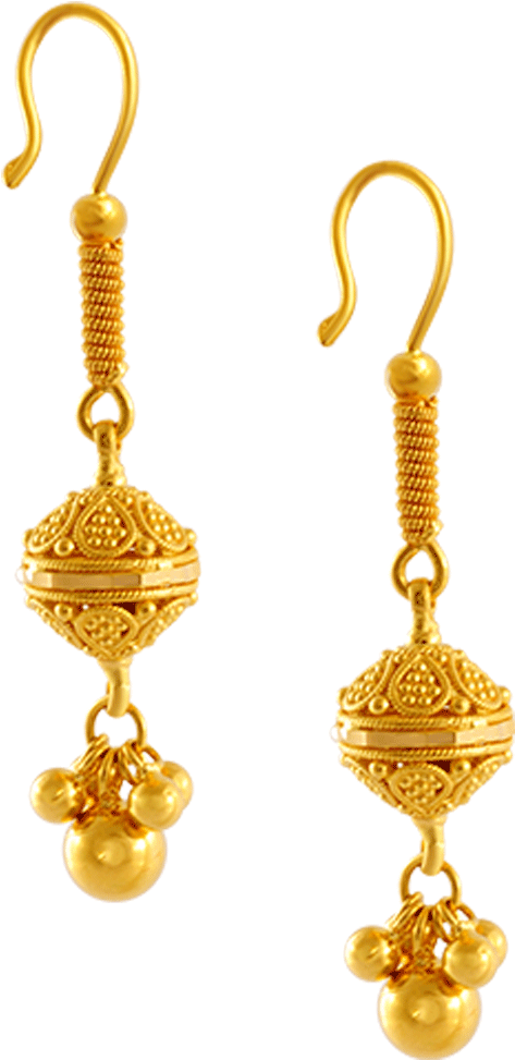 Chandra Jewellers 22k Yellow Gold Earrings - Earring Pc Chandra Jewellers Clipart (1000x1000), Png Download