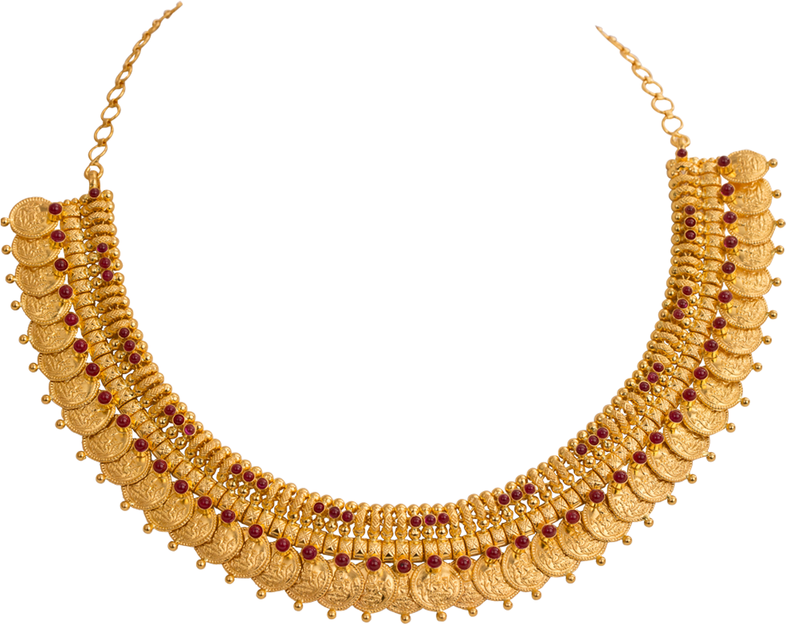 Lalitha Jewellery Gold Necklace Designs 7 Lovely Design - Lalitha Jewellery Gold Necklace Designs Clipart (1200x1200), Png Download