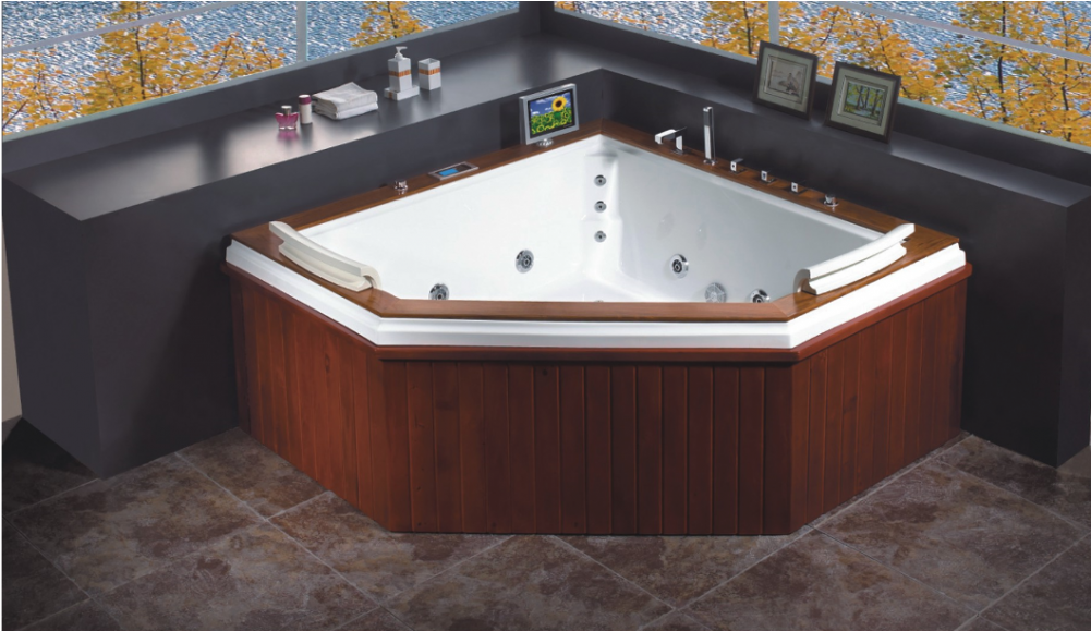 New Corner Massage Bathtub Price 0262-h1800a - Bathtub Clipart (1000x1000), Png Download
