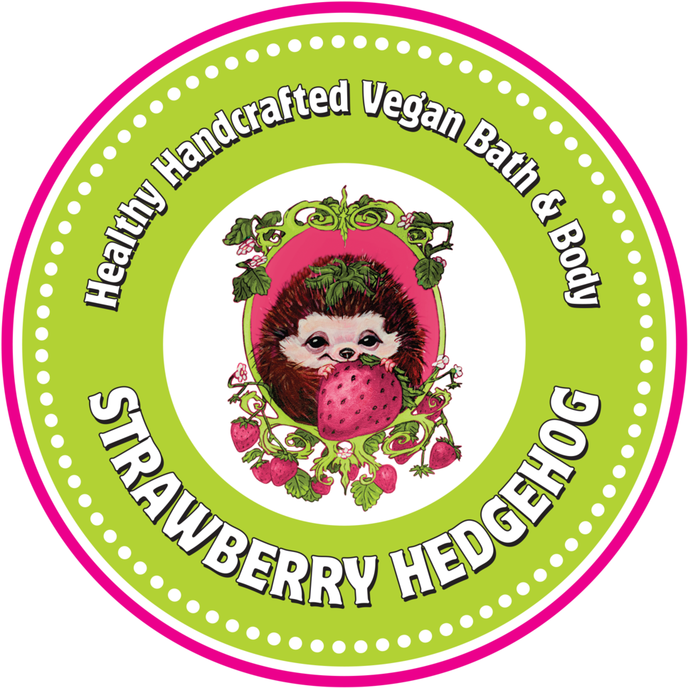 Strawberry Hedgehog Handcrafted Vegan Soaps, All Natural Clipart (1000x1000), Png Download