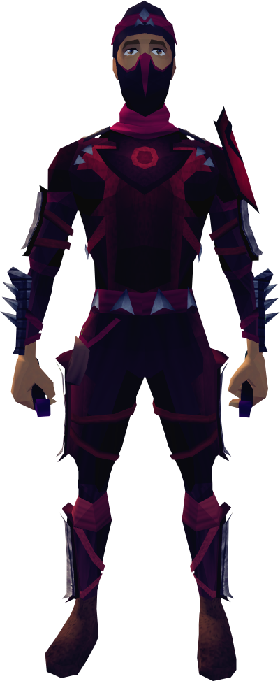 Runescape Death Lotus Rogue Clipart (401x974), Png Download