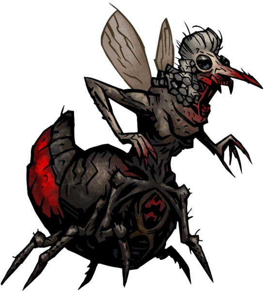 The Courtesan Bloodsucker - Darkest Dungeon Crimson Court Enemies Clipart (545x599), Png Download