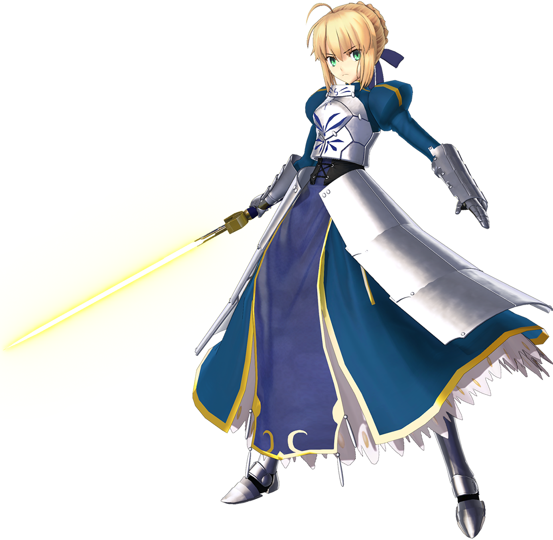 View Fullsize Saber Image - Fate Stay Night Saber Transparent Clipart (1100x1074), Png Download