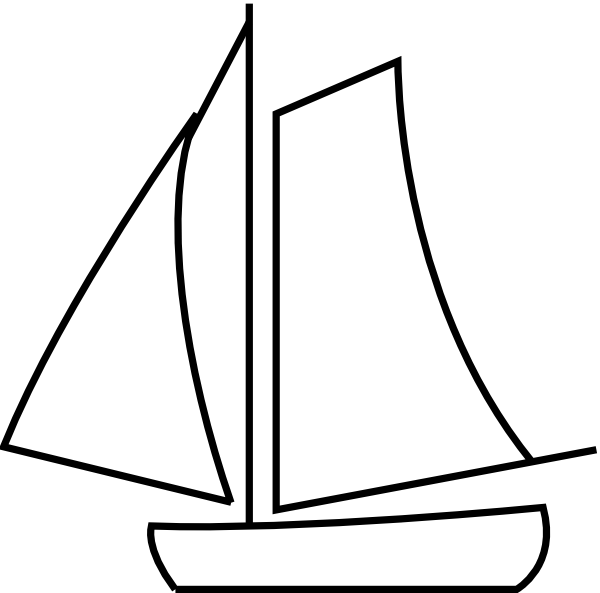 White Sailboat Png Clipart (600x593), Png Download