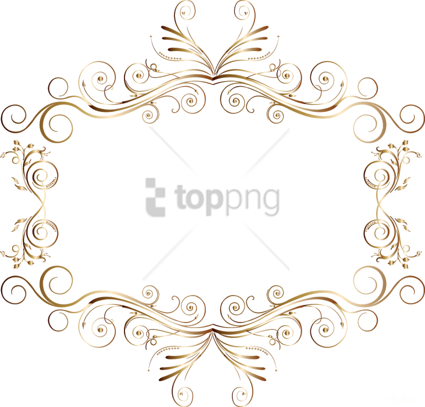 Free Png Gold Frame Png Png Image With Transparent Clipart (850x814), Png Download