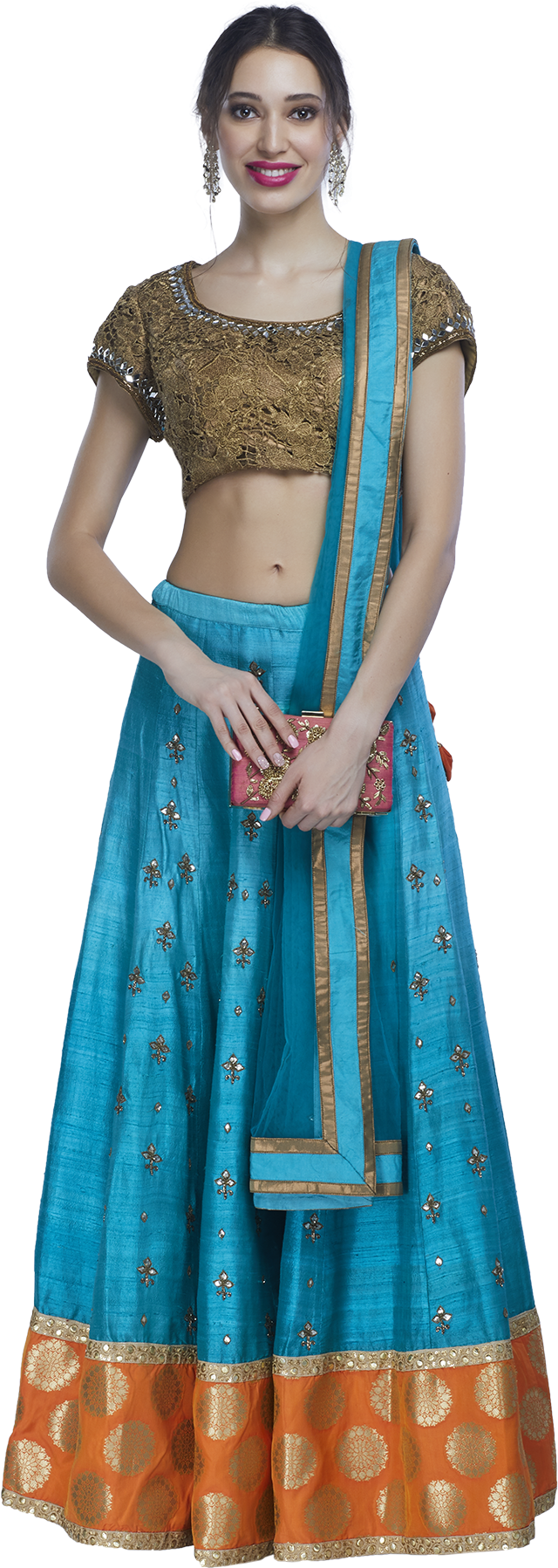 Casa 9 Turquoise Lehenga Set - Photo Shoot Clipart (1200x1800), Png Download