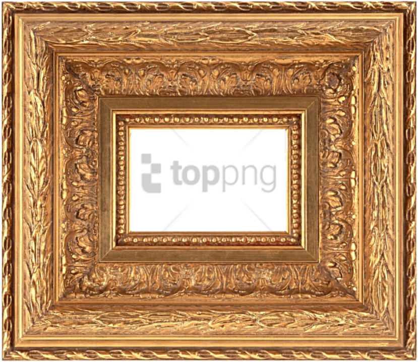 Free Png Vintage Gold Frame Png Png Image With Transparent - Картинные Рамки Для Фотошопа Clipart (829x718), Png Download