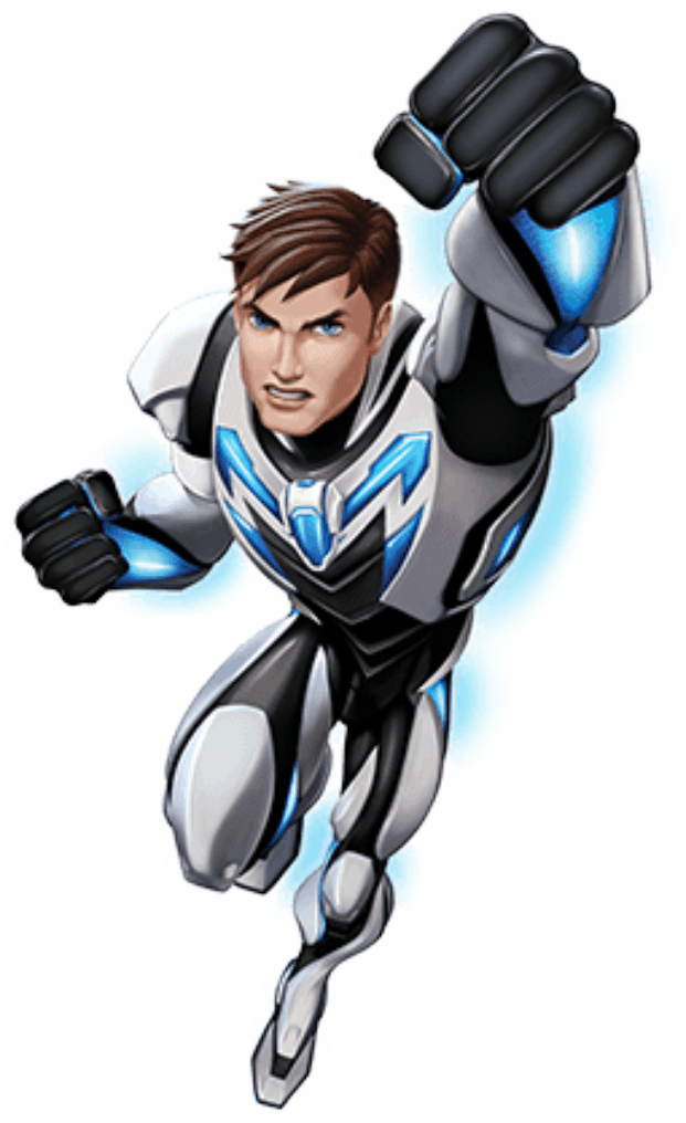 Max Steel Png Clipart (621x1016), Png Download