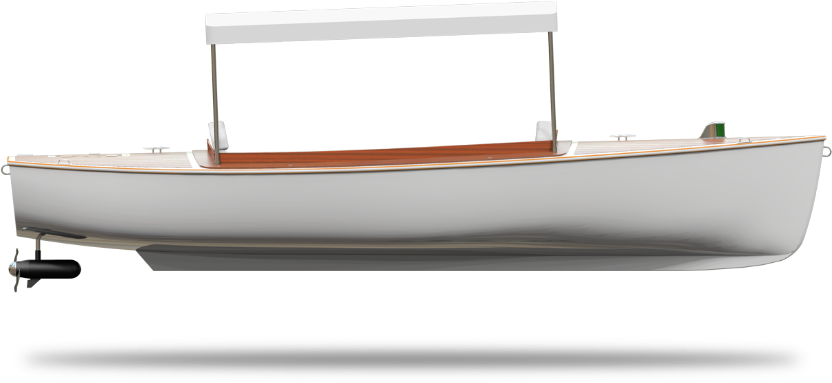 Electric-boat - Skiff Clipart (1427x854), Png Download