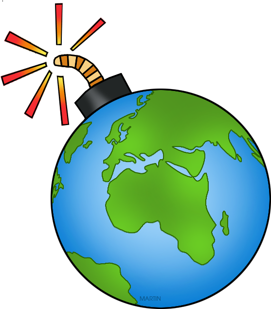 Globe Clipart Earth Globe World - Clipart Images Of Terrorism - Png Download (557x635), Png Download