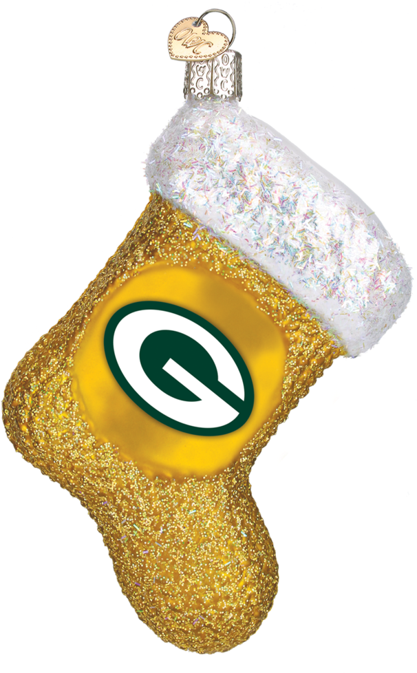 Green Bay Packers Stocking Ornament , Png Download - Locket Clipart (606x978), Png Download
