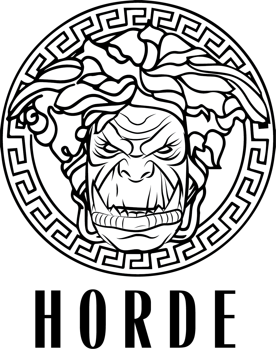 Famous Logo That Represents One Company Or Group, In - Versace Logo Svg Clipart (1127x1422), Png Download