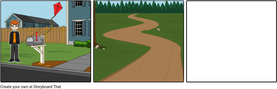 Mike And His Kite - Lawn Clipart (1164x385), Png Download