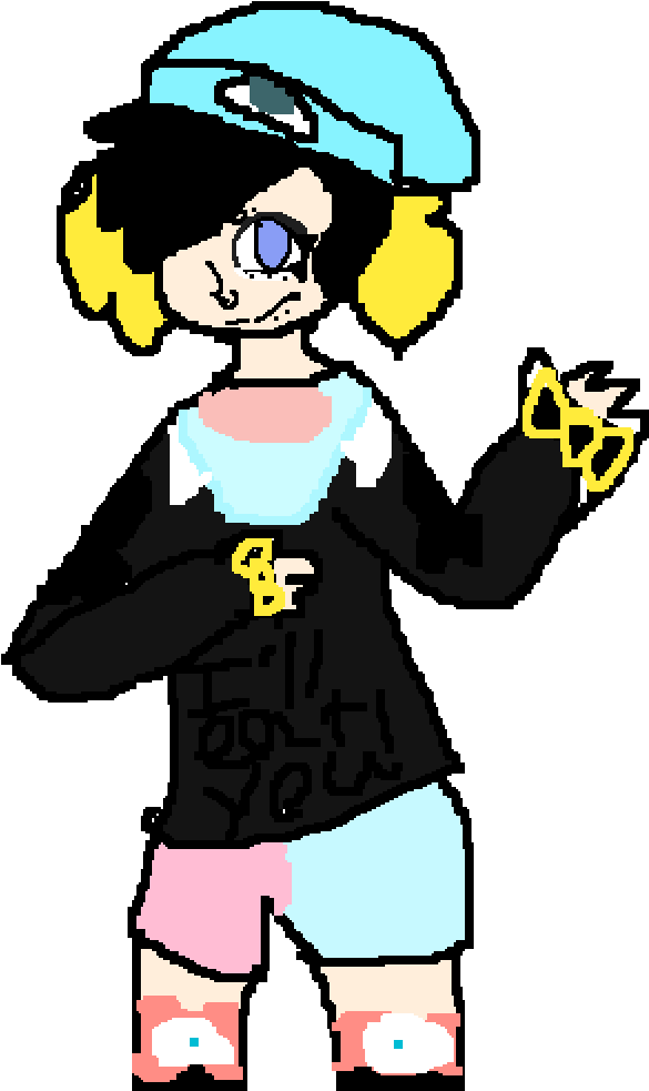 Pastel Goth Me - Cartoon Clipart (1000x1000), Png Download