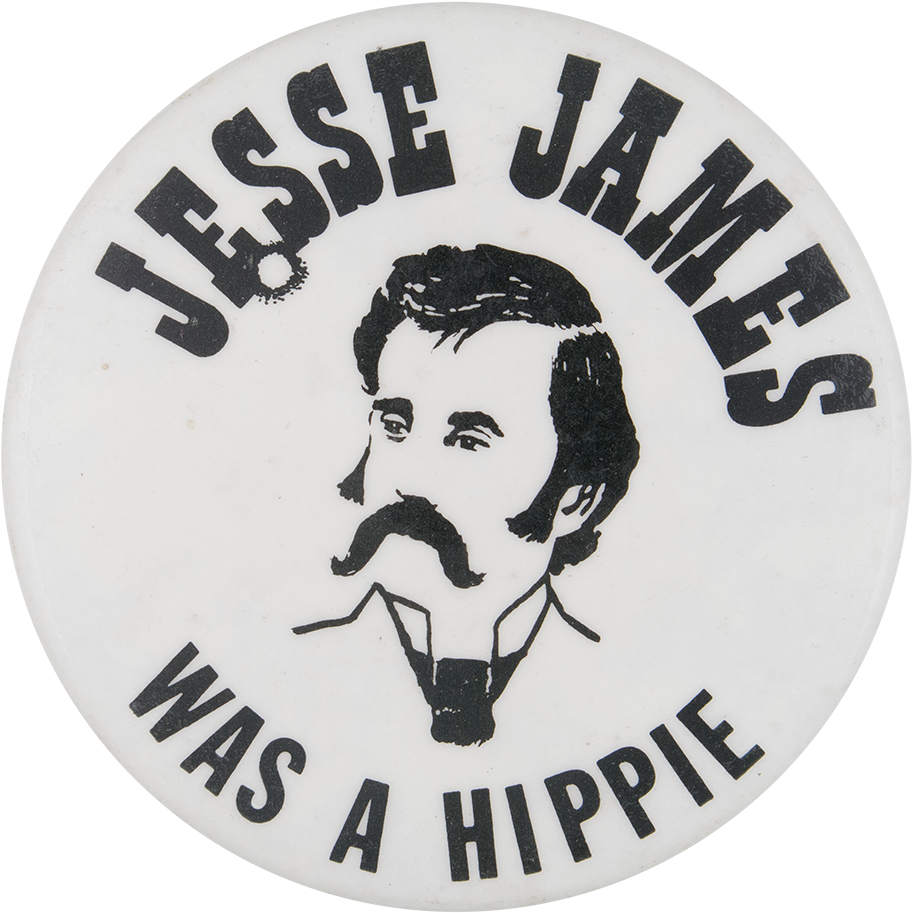 Jesse James Was A Hippie - Badge Clipart (912x913), Png Download