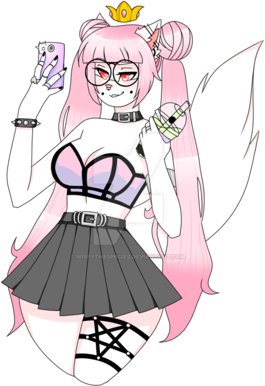 Goth Drawing Pastel - Cartoon Clipart (894x894), Png Download