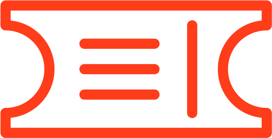 Ticket Icon - Kick American Football Clipart (1500x1500), Png Download