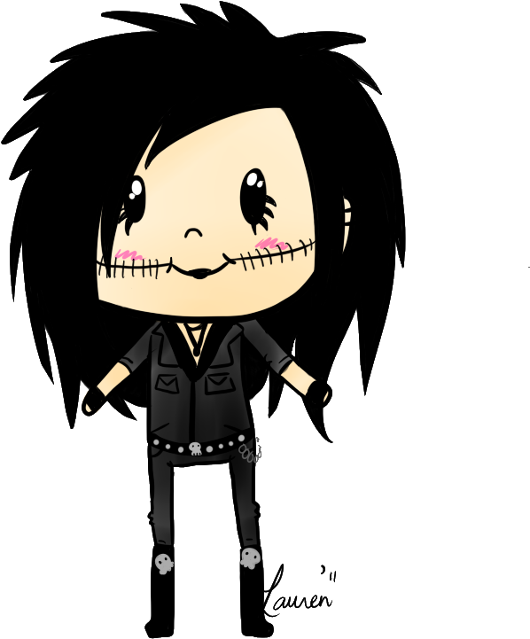 Andy Biersack Cartoon - Cartoon Clipart (790x783), Png Download