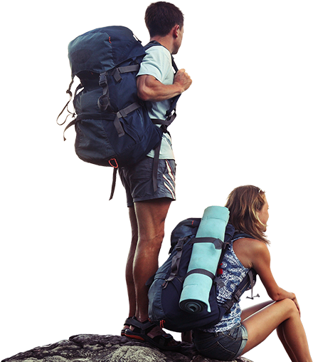 Hiker Png - Transparent Hiker Png Clipart (961x507), Png Download