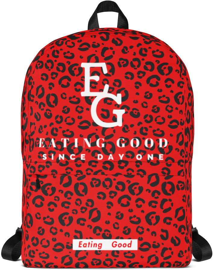 Leopard Print Backpack - Backpack Clipart (1000x1000), Png Download