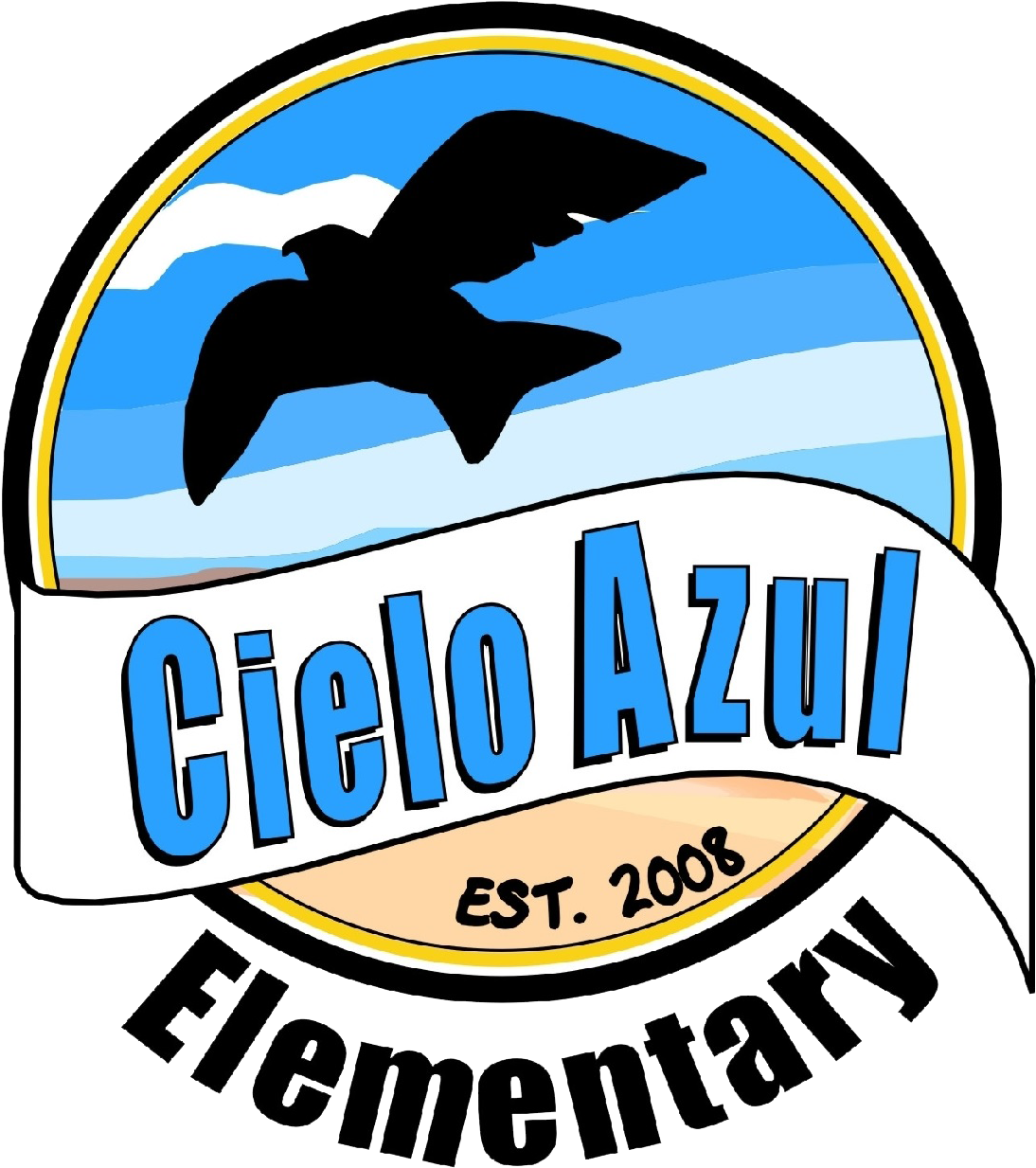 School Logo - Cielo Azul Logo Clipart (1130x1232), Png Download