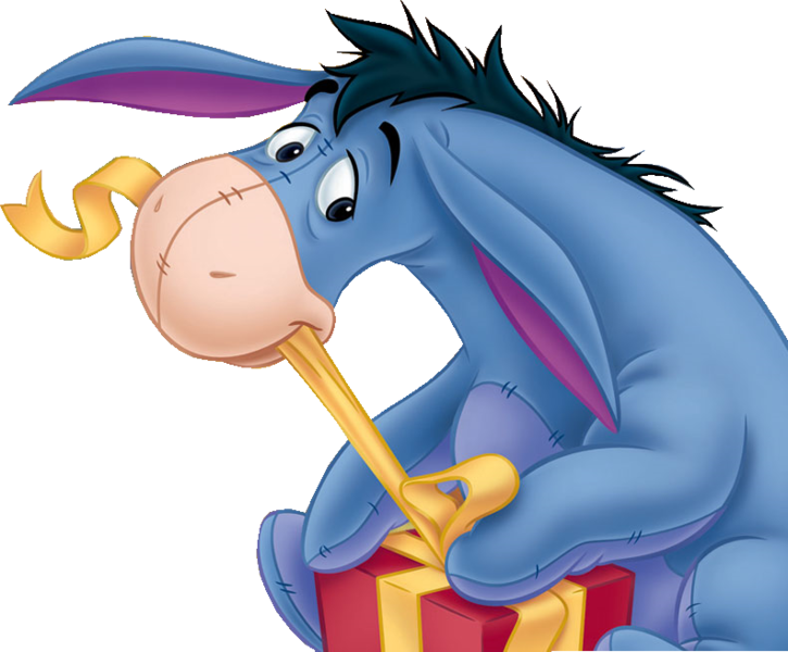 Eeyore - Christmas Wallpaper Hd Eeyore Clipart (725x600), Png Download