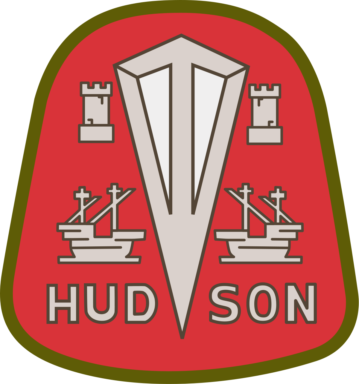 Hudson Motor Car Logo Clipart (1200x1286), Png Download