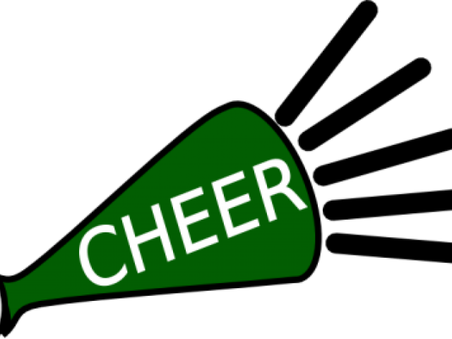 Cheerleading Megaphones Clipart - Green Cheer Bow Clipart - Png Download (640x480), Png Download