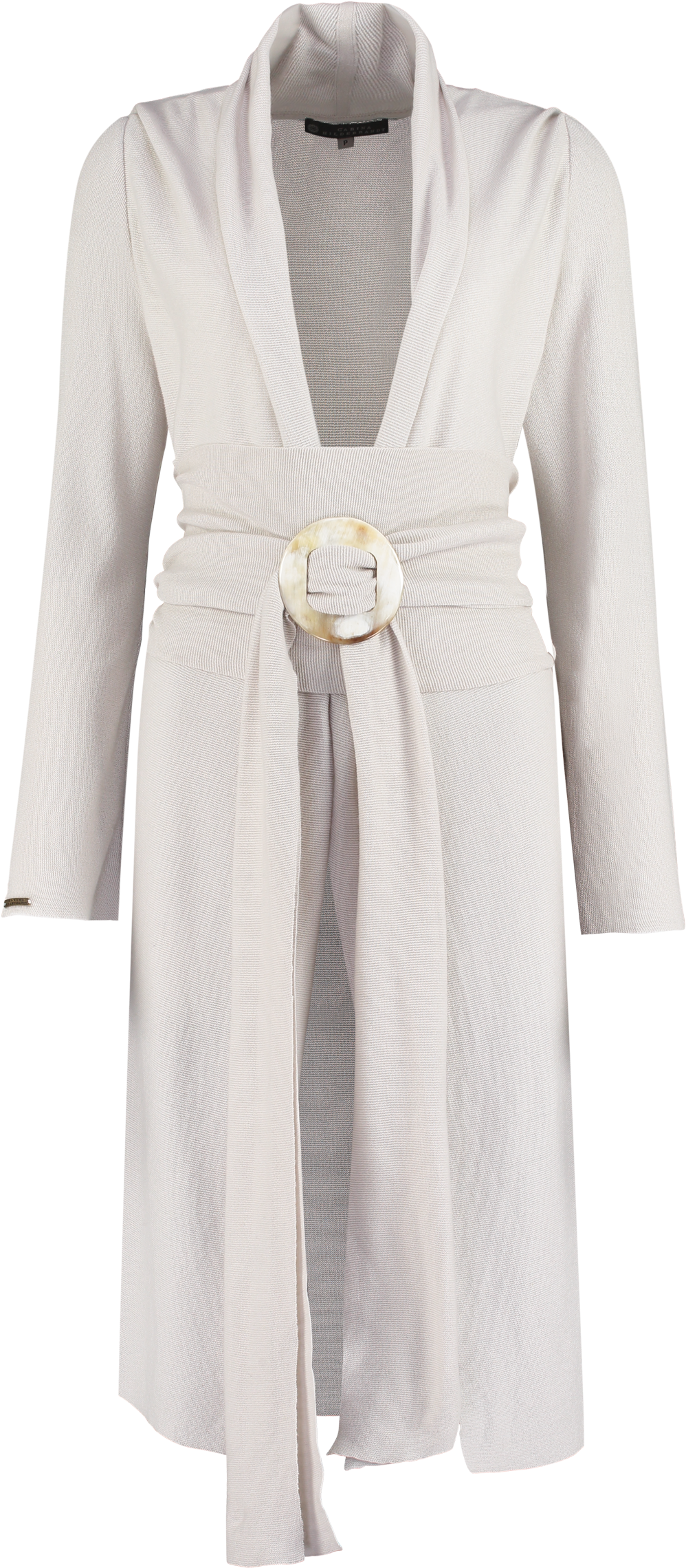 Cotton Belted Shrug - Gown Clipart (1535x2308), Png Download
