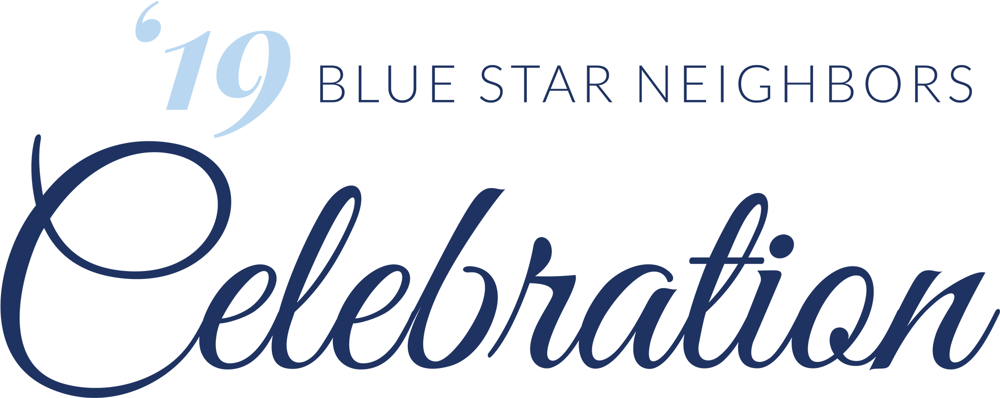 2019 Blue Star Neighbors Celebration Title Graphic - 15th Anniversary Clipart (2000x831), Png Download