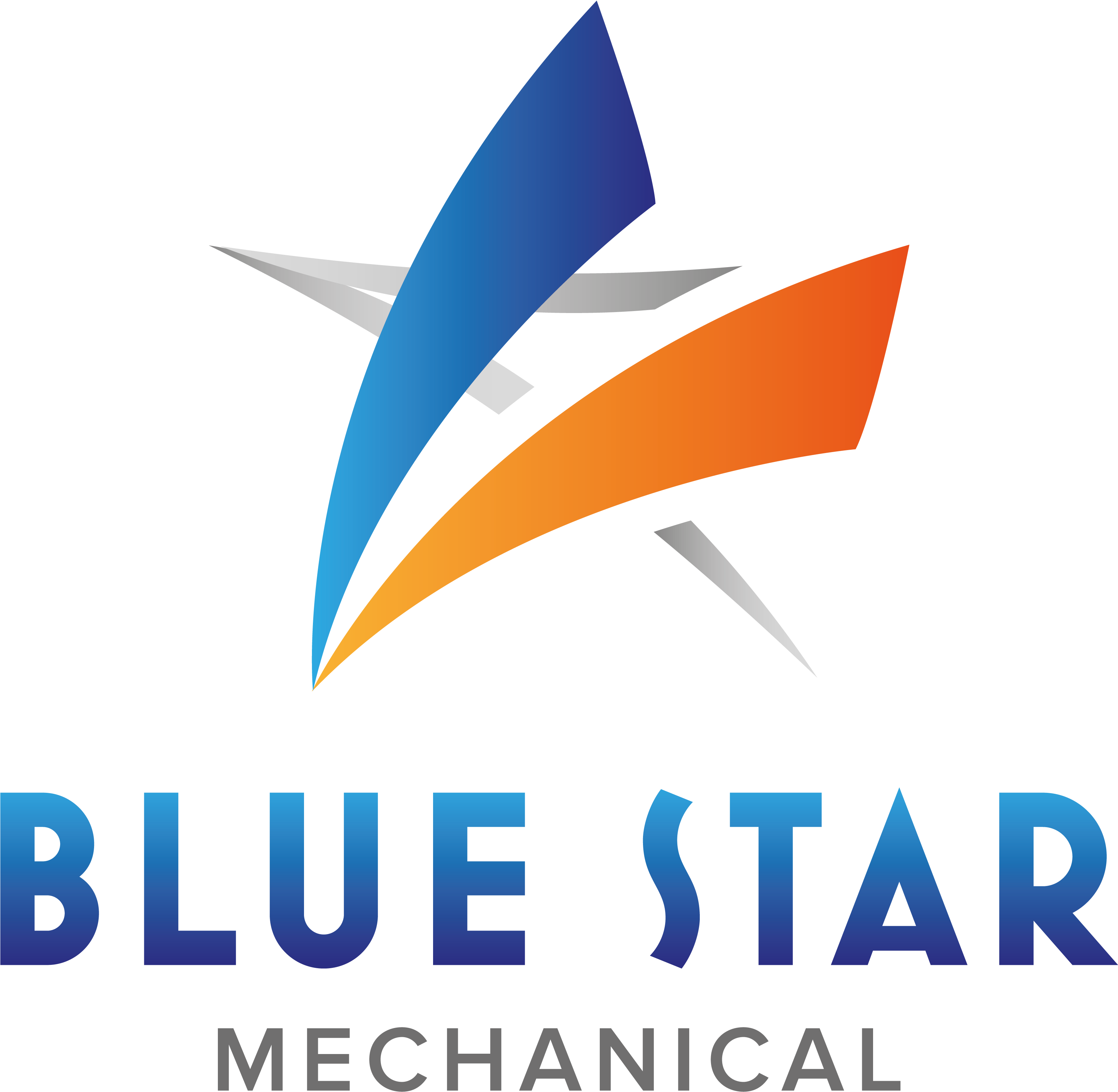 Blue Star Mechanical - Graphic Design Clipart (3600x3600), Png Download