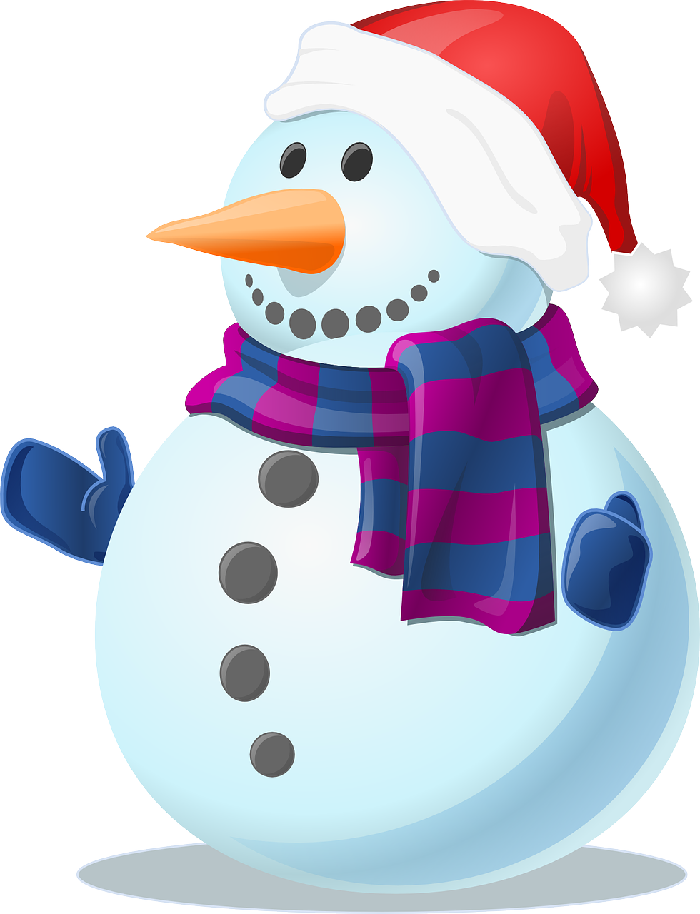 Snow Snowman Cold Winter Frozen Png Image - Imagenes Muñecos De Nieve Clipart (980x1280), Png Download