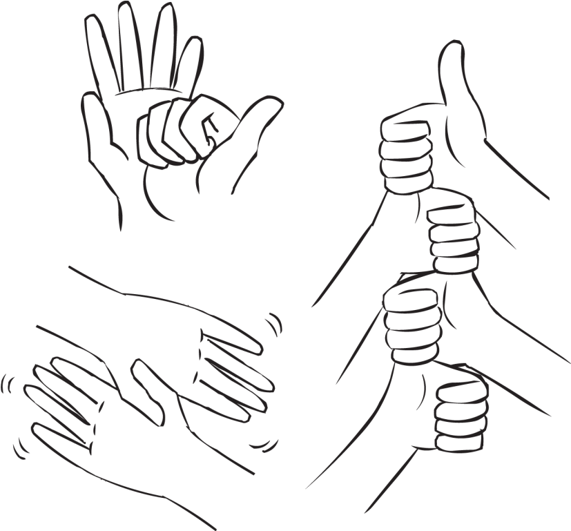 Group Clipart Handshake - Drawing - Png Download (827x769), Png Download