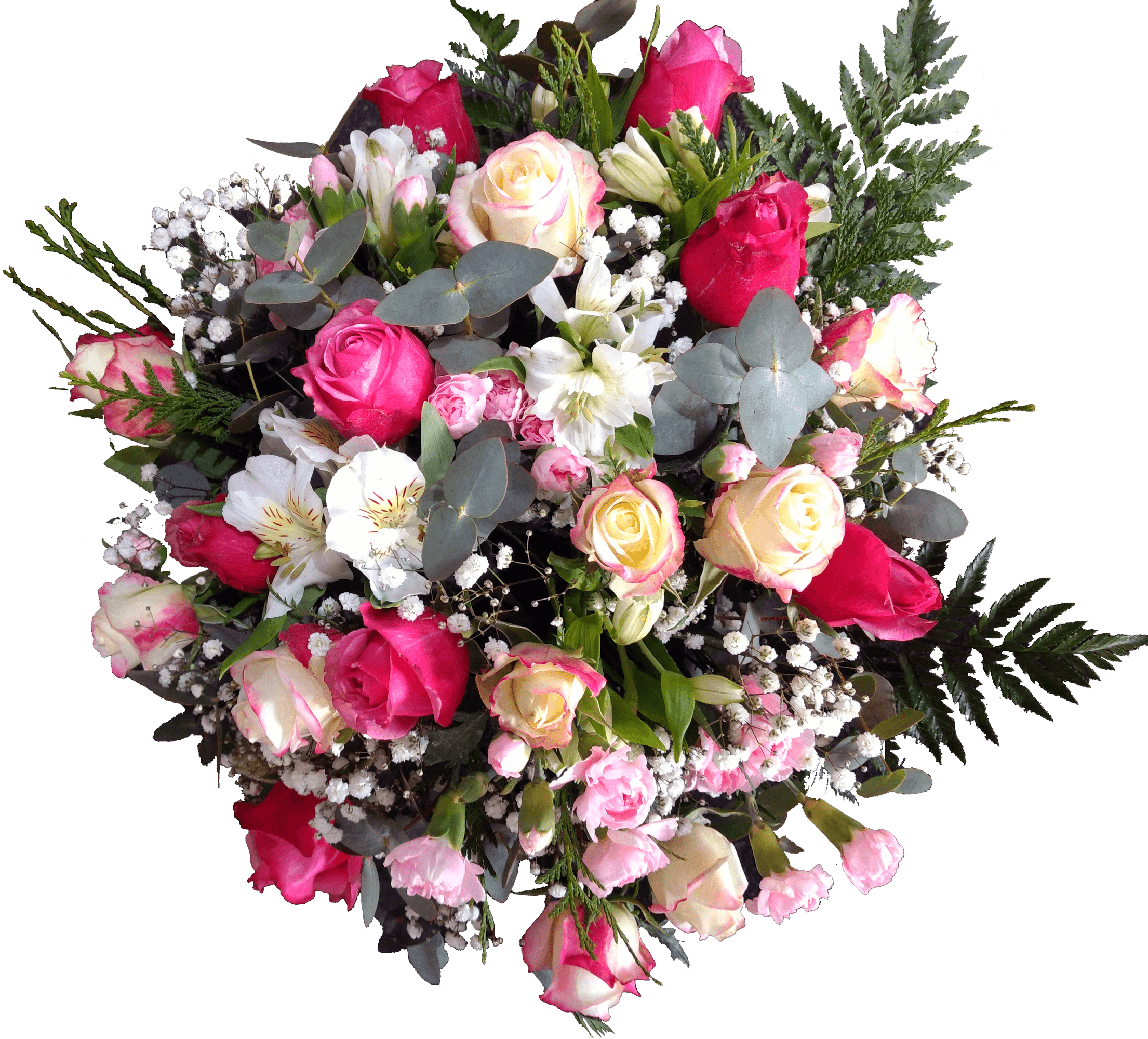 Pink - Garden Roses Clipart (2210x2000), Png Download