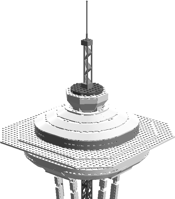 Lego Space Needle Clipart (568x645), Png Download