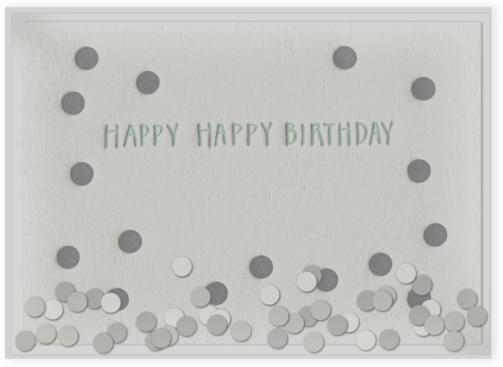 Confetti Birthday Letterpress Card Packaged - Circle Clipart (2048x2048), Png Download