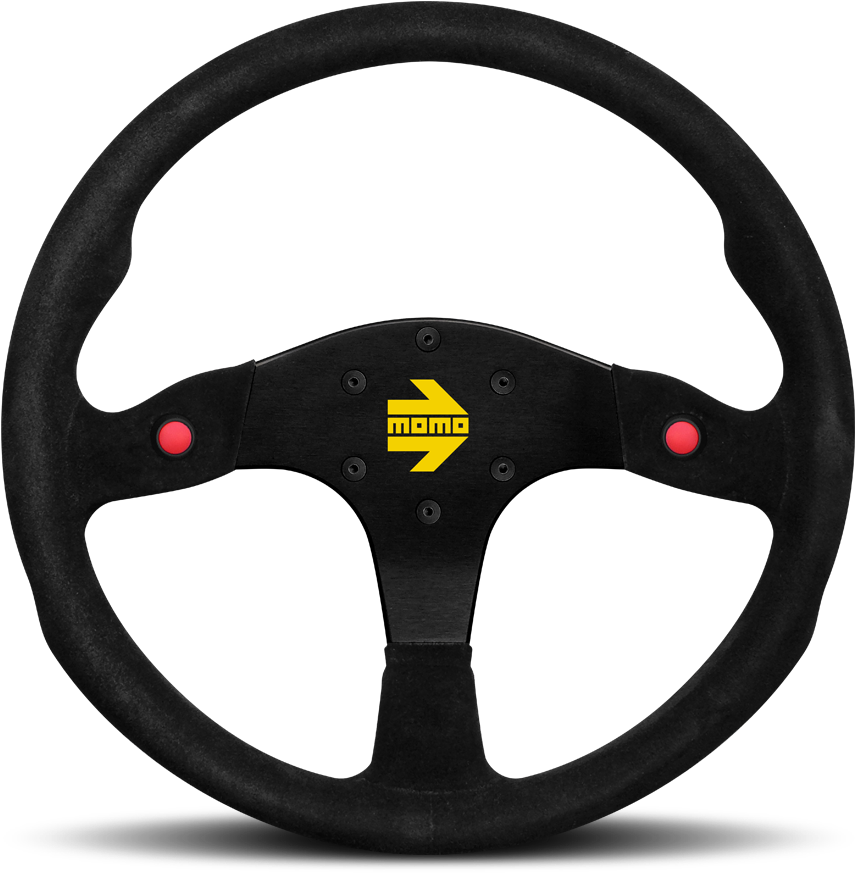 80 Racing Steering Wheel - Steering Wheels Momo Clipart (855x873), Png Download