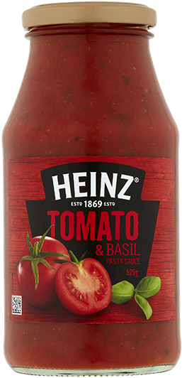 Heinz Tomato And Basil Pasta Sauce 525g - Clamato Clipart (600x600), Png Download