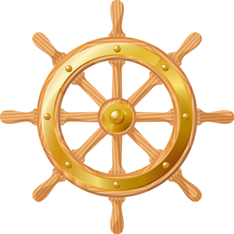 Anchor Clipart Steering Wheel - Ship Steering Wheel Clipart - Png Download (800x800), Png Download