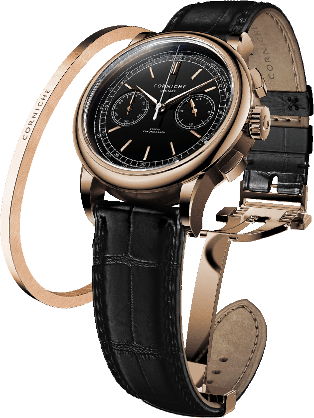 Join The Corniche Family Get A Free Bracelet With Your - Analog Watch Clipart (630x839), Png Download